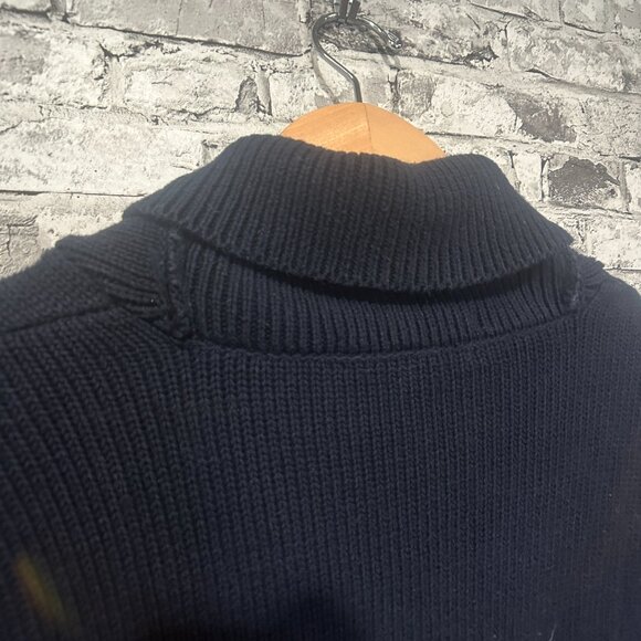 EUC J.Crew Men's Navy Blue Sweater Size Medium - Picture 10 of 13